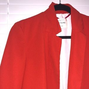 RIVER ISLAND | Red/Orange blazer